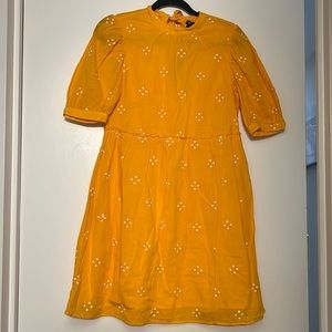 NWT Saffron dress with white embellishments.